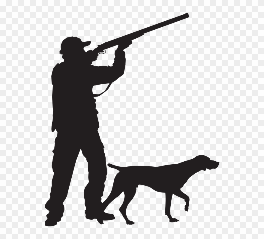 Transparent Pointer Transparent Background - Hunter And Dog Silhouette Clipart