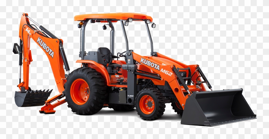 Kubota M Series Tractor Loader Backhoe M62tlb - Kubota L2501 Backhoe Loader Clipart