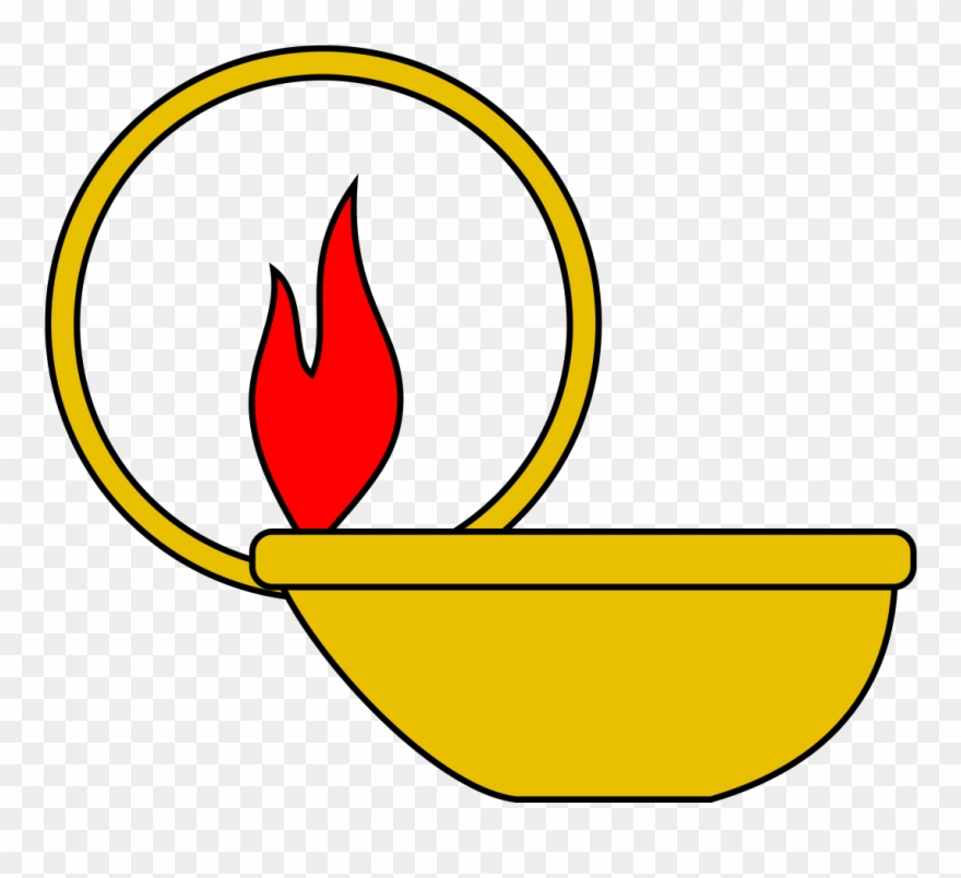Oil Lamps In Heraldry3 Clipart