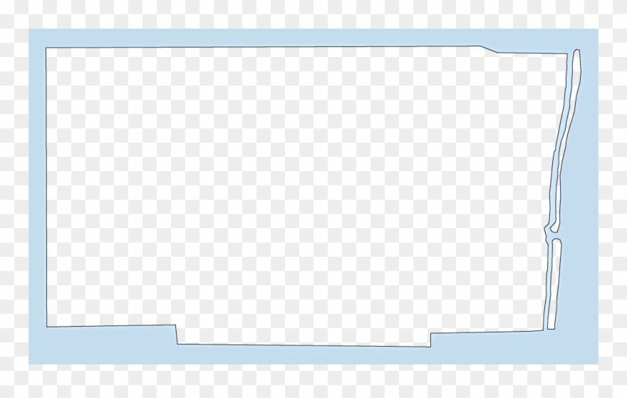 A Plain Frame Map Of Broward Clipart