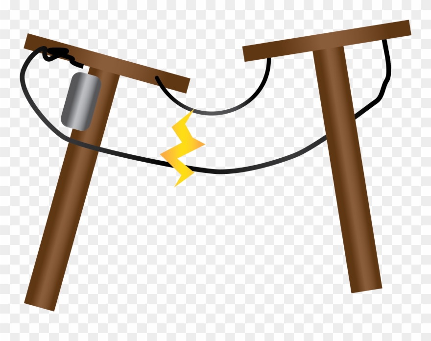 Falling Powerlines Clipart