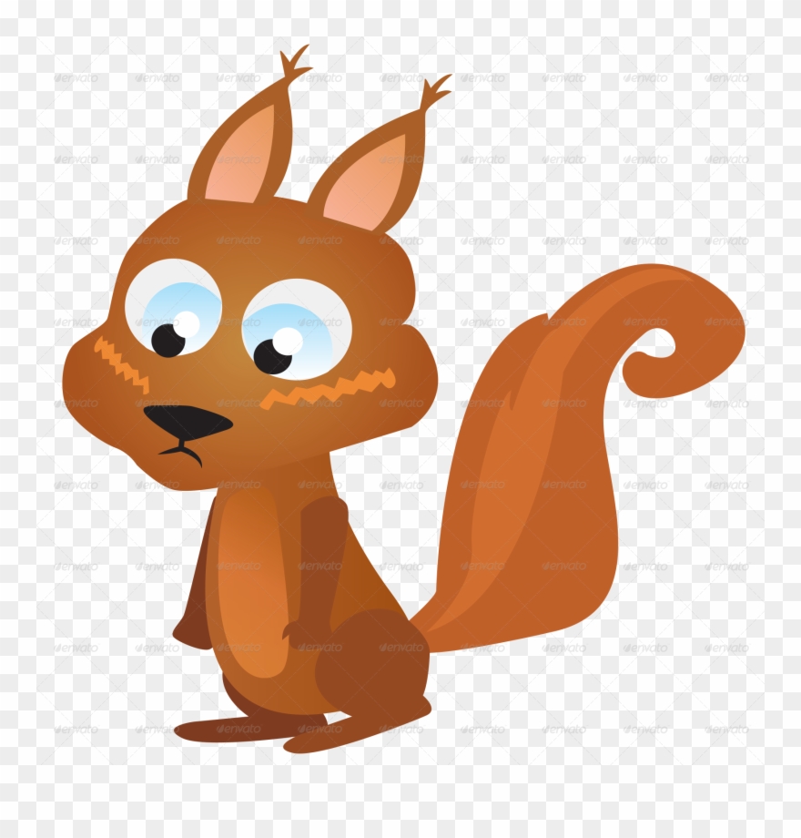 Squirrel Clipart 8 Source - Cartoon - Png Download