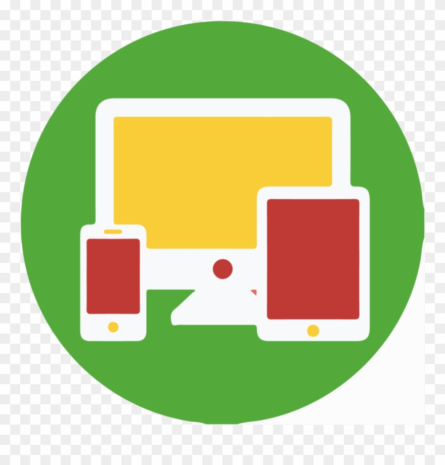 Full Stack Development - Responsive Web Circle Icon Clipart