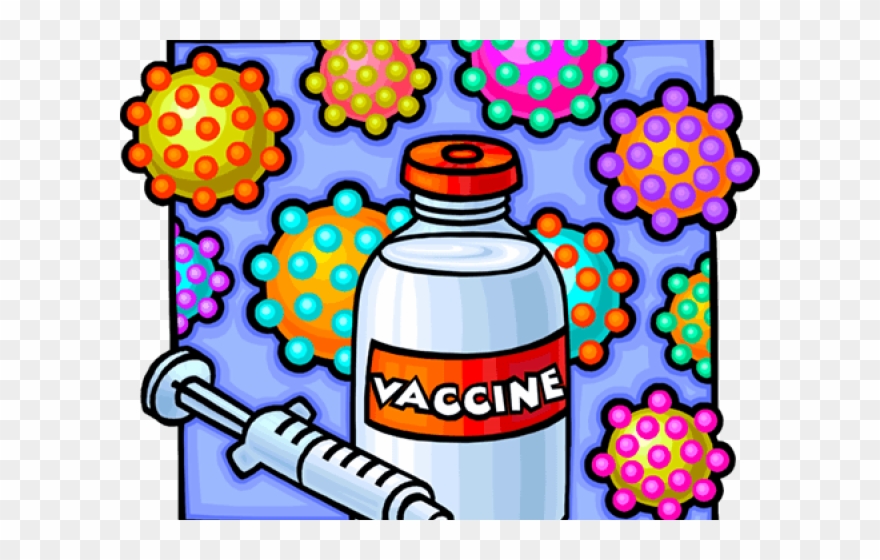 Syringe Clipart Immunization - Clip Art Vaccine Cartoon - Png Download