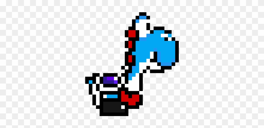 Yoshi In My Version - Yoshi Pixel Clipart
