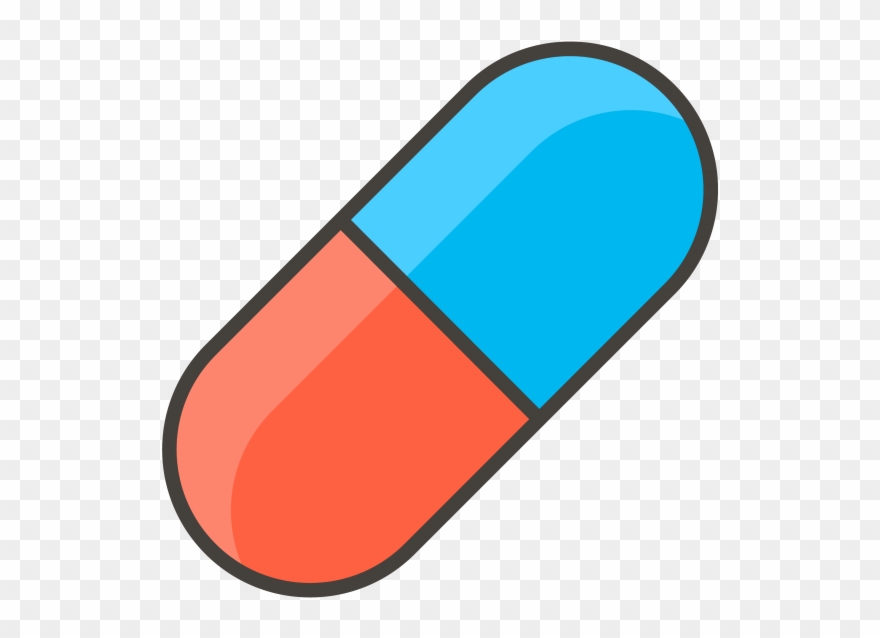 Pill Emoji - Graphic Design Clipart