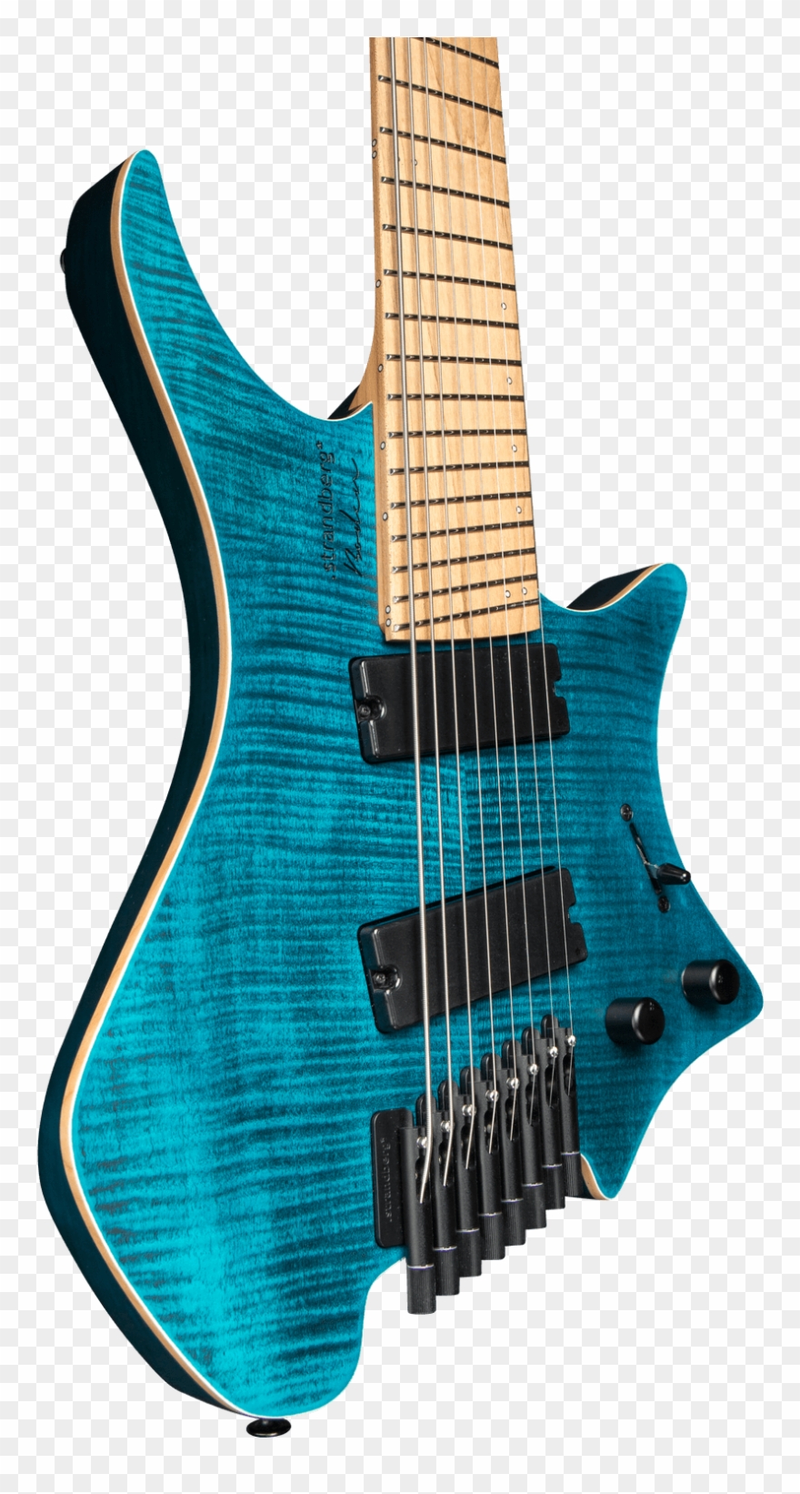 Boden Standard 8 Maple Flame Blue - Electric Guitar Clipart