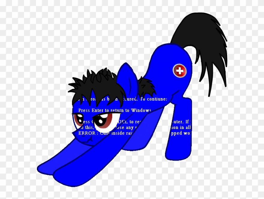 As B A - Mlp Blue Screen Of Death Clipart