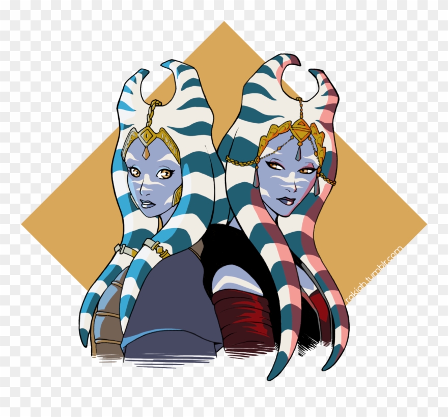 Togruta Sisters , Png Download - Cartoon Clipart