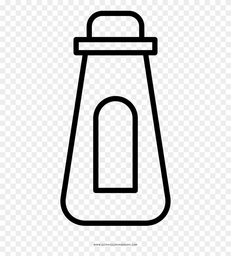 Salt Shaker Coloring Page - Line Art Clipart