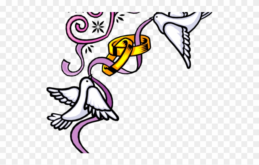 Turtle Dove Clipart Wedding Band - Wedding Invitation Cliparts Png Transparent Png