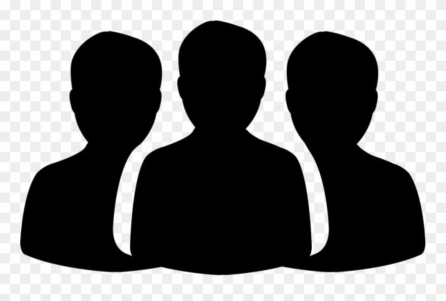 Group Of People Comments - Silhouette Clipart