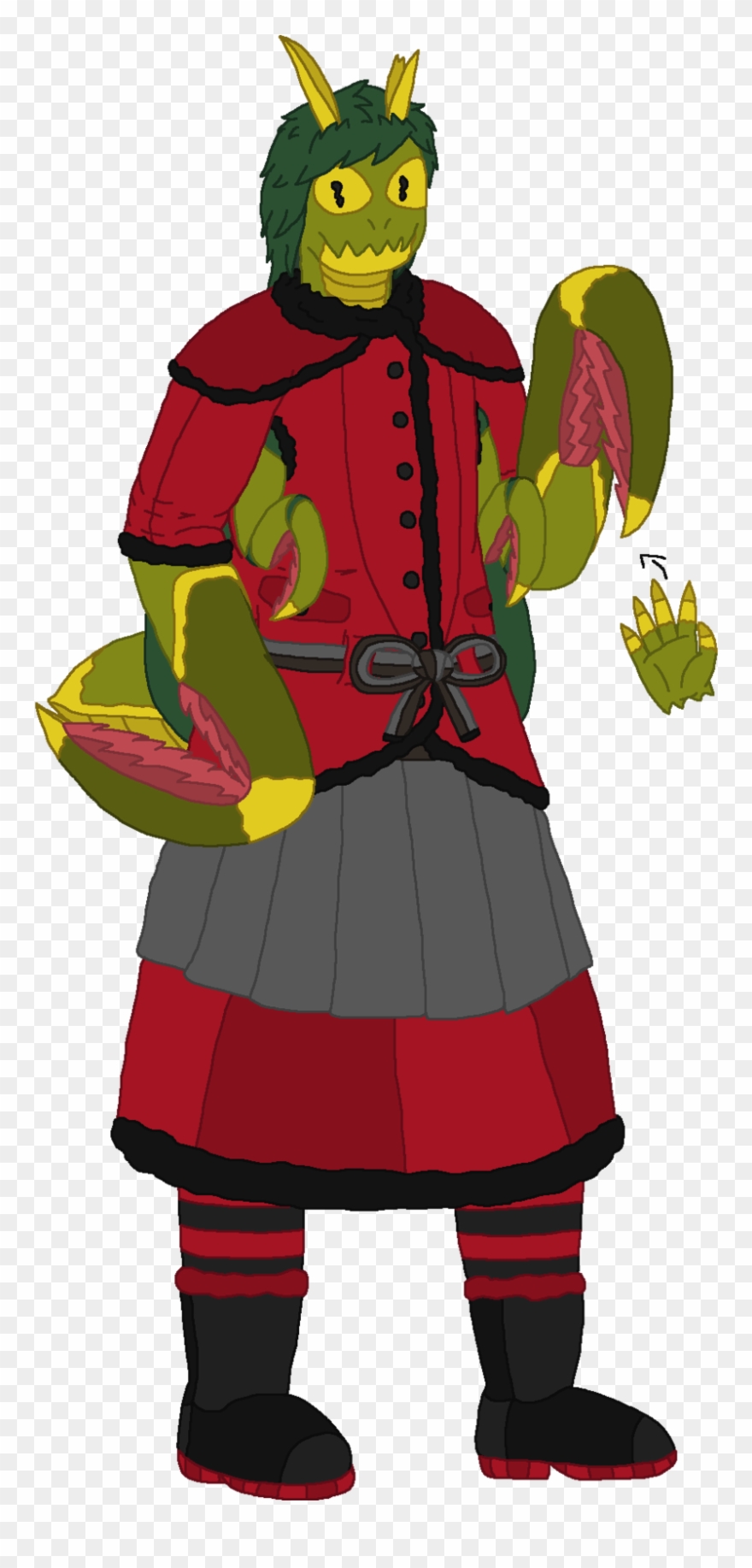 This Is Viktoriya, A Praying Mantis Who's One Of Ushanka - Cartoon Clipart