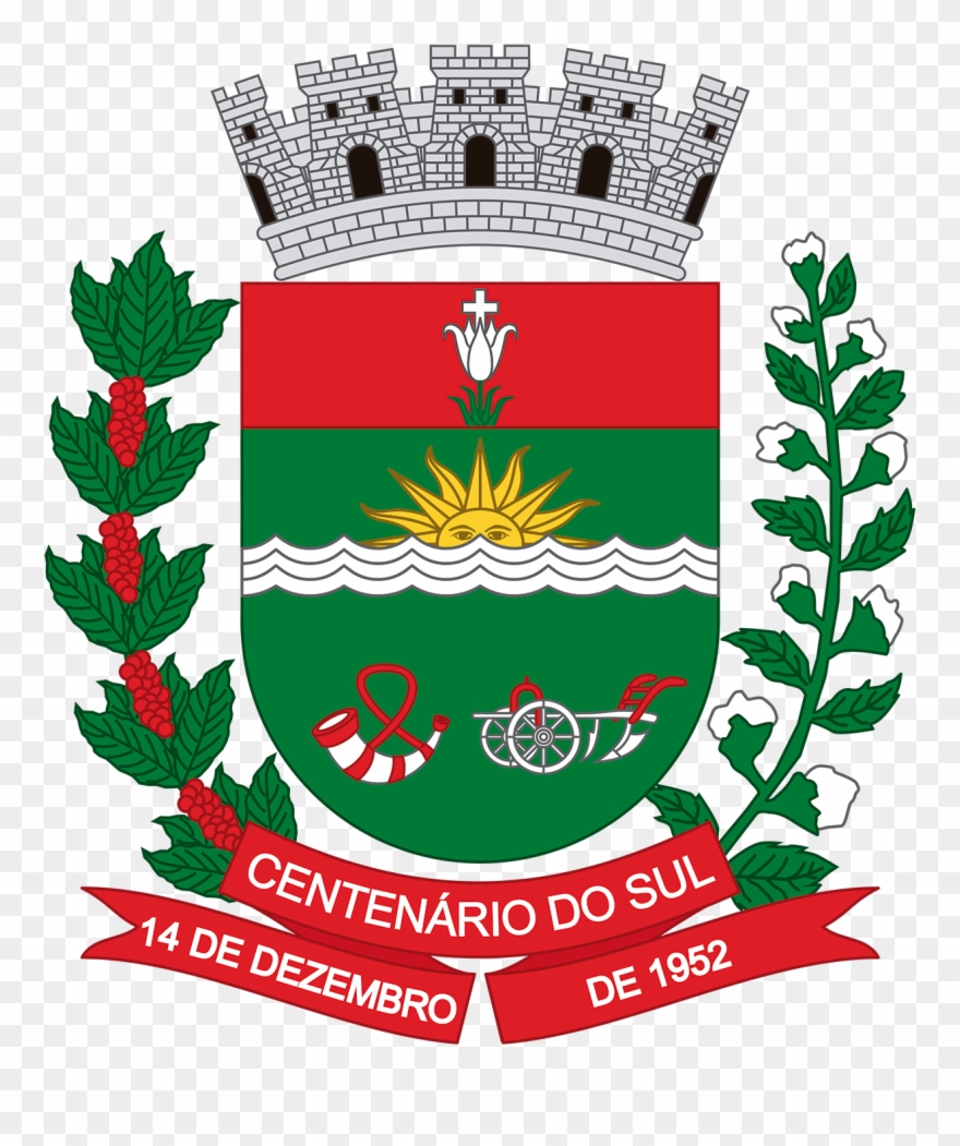 Brasão Municipal De Centenário Do Sul - Emblem Clipart