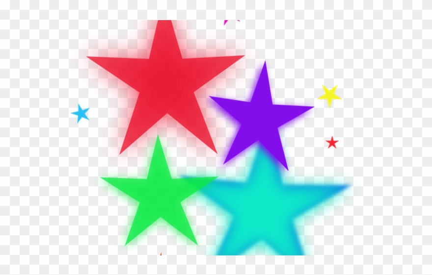 Star Clipart Swirl - Transparent Clipart Colorful Stars - Png Download