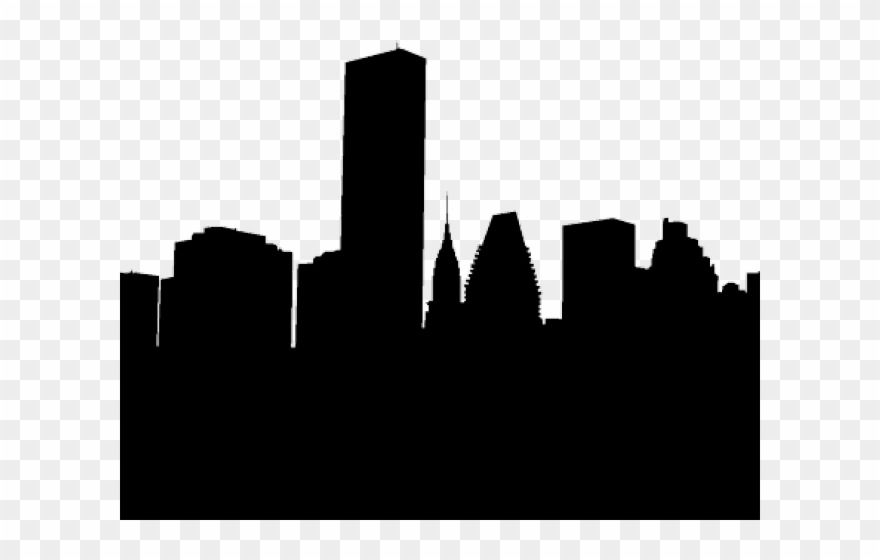 Skyscraper Clipart Houston - City Silhouette - Png Download
