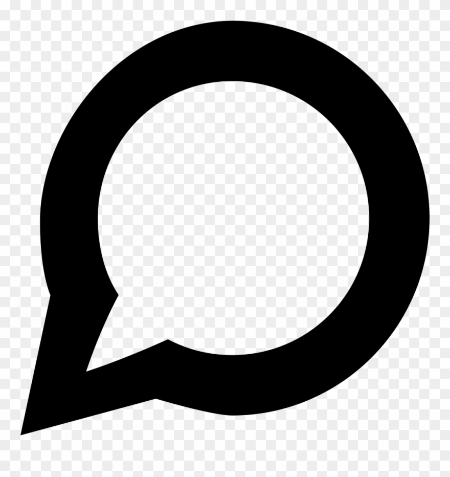 Speech Bubble Chat Comments - Circular Speech Bubble Clipart