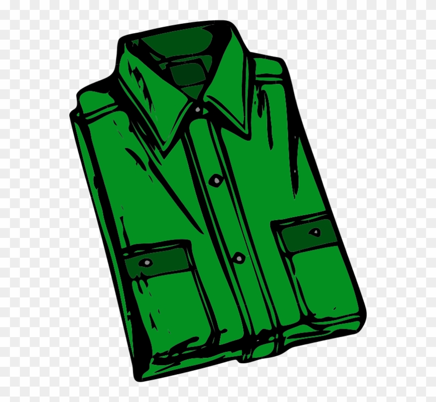 Folded Clothes Clip Art - Shirt Clip Art - Png Download