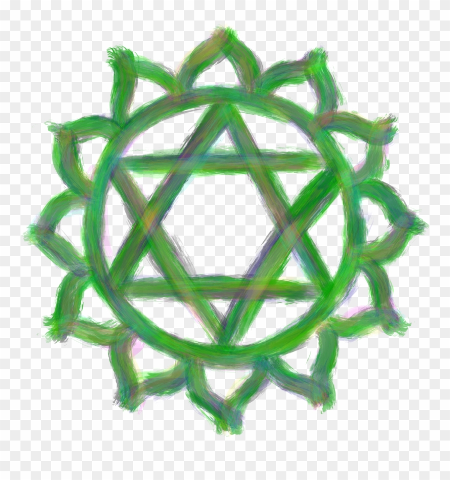 The Heart Chakra - 六角 星星 Png Clipart