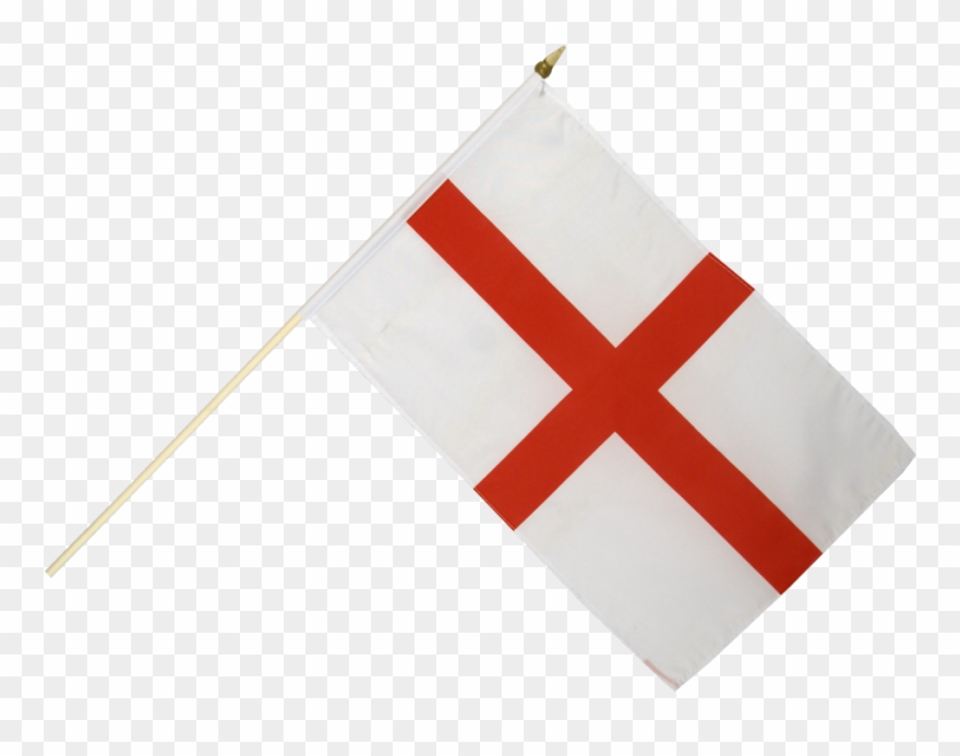 Waving Flag St George Tattoo - Clipart St Georges Flag - Png Download