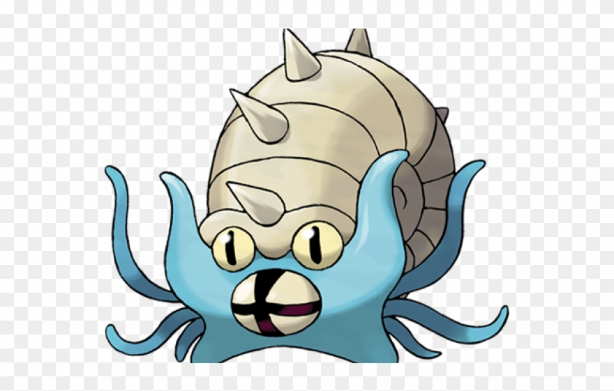 Fossil Clipart Discovered - Omastar Pokemon Go - Png Download