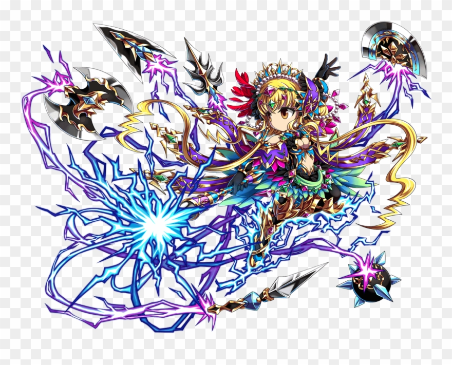 Ms Lady Orna Seemed To Be The New Hot Favourite On - Brave Frontier Thunder Orna Clipart