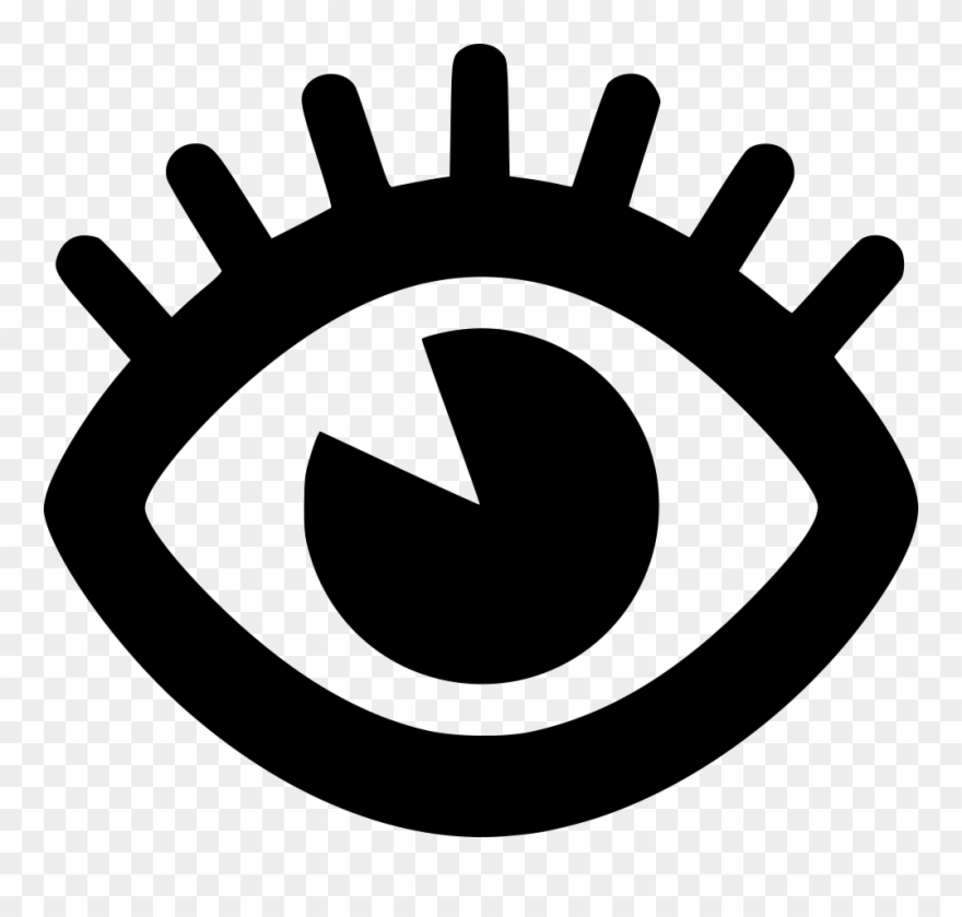 Eyelash Png Icon Free - Circle Clipart