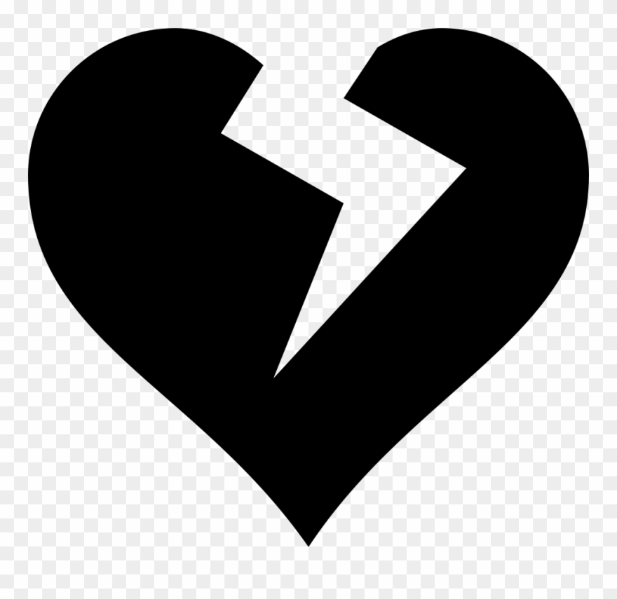 Heart-broken Heart Like Love Svg Png Icon Free Download - Broken Heart Vector Png Clipart