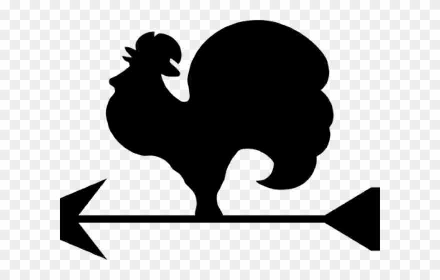 Rooster Clipart Public Domain - Weathervane Png Transparent Png
