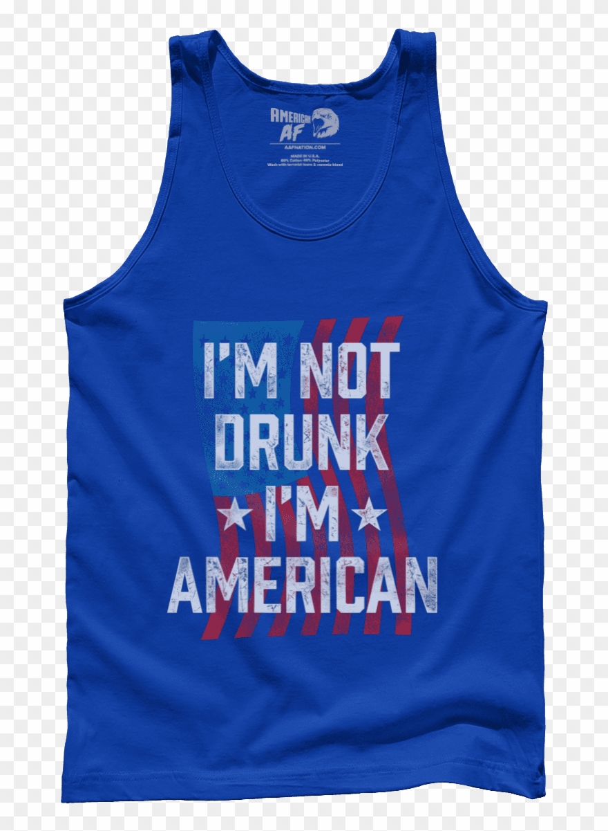 I'm Not Drunk I'm American - Active Tank Clipart