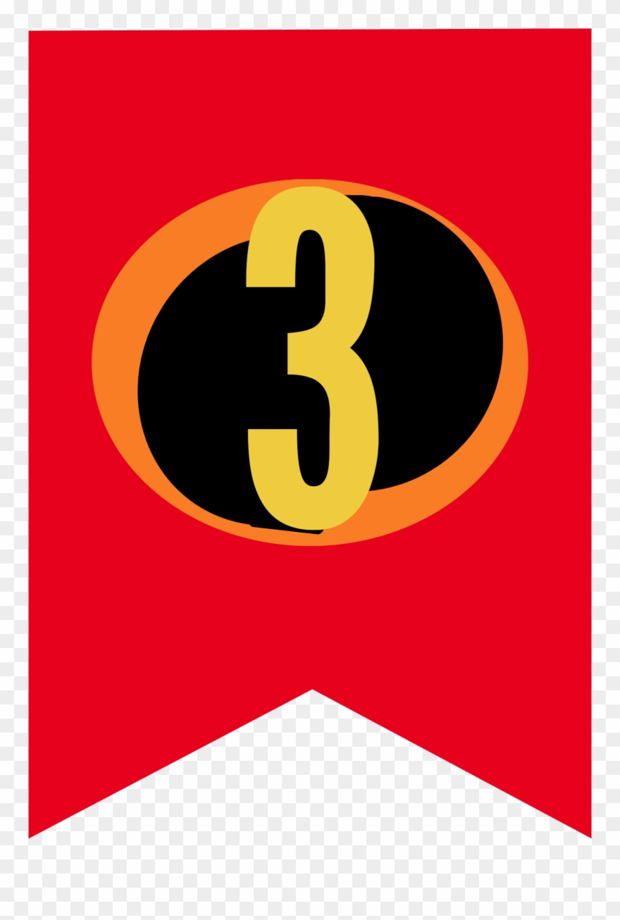 Incredibles 2 Birthday Banner Clipart