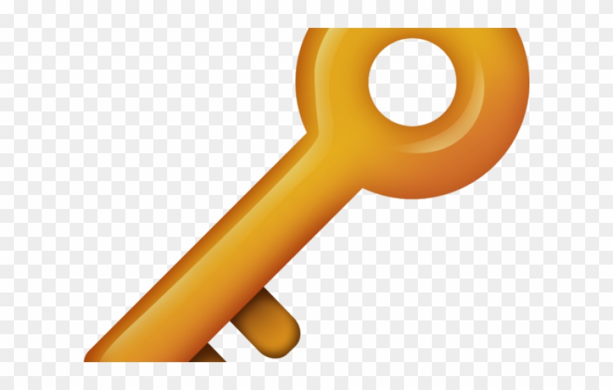 Hipster Clipart Key - Orange - Png Download