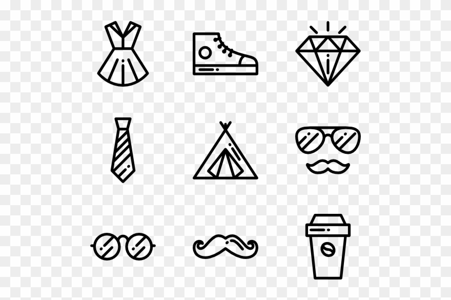 600 X 564 0 - Hipster Icons Clipart