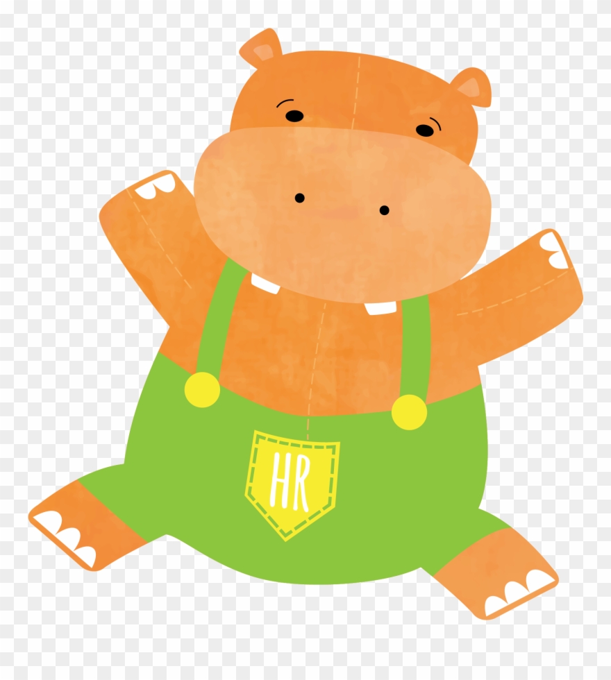 Hippo Full Ⓒ - Cartoon Clipart