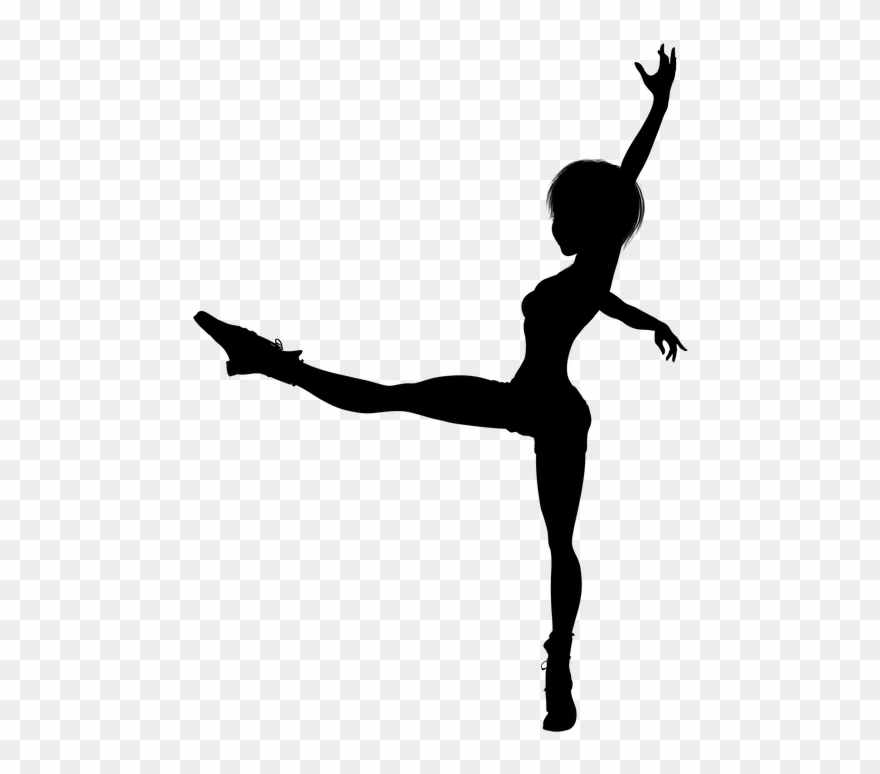 Silhouette, Girl, Woman, Young, Teenager, Dance - Girl Clipart