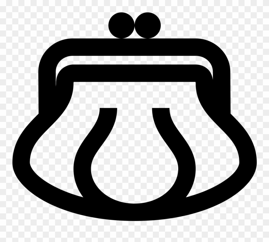 Purse Front View Icon - Иконки Кошелек Png Clipart