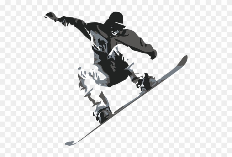 Snowboarding Jumping Png Free Download - Snowboarding Png Clipart