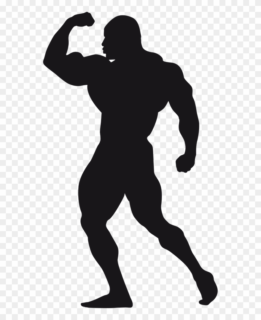 Bodybuilding Stickers Messages Sticker-10 - Silhouette Clipart