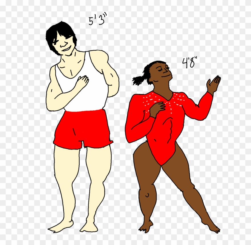 Bodybuilding, On The Other Hand The Sport Of The Big - Cartoon Clipart