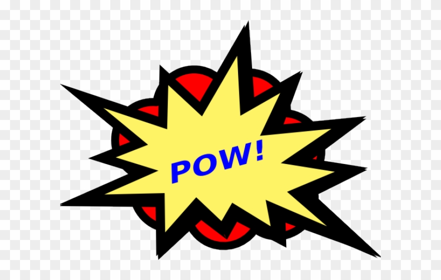 Bubble Clipart Action - Pow Png Transparent Png