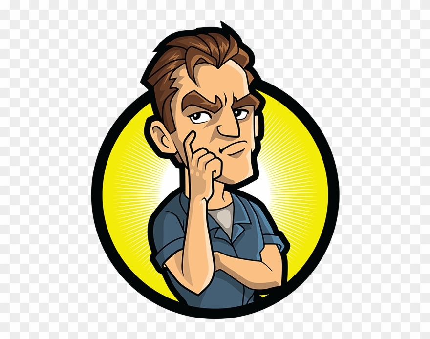 Reasonably Angry Man - Angry Man Cartoon Logo Png Clipart