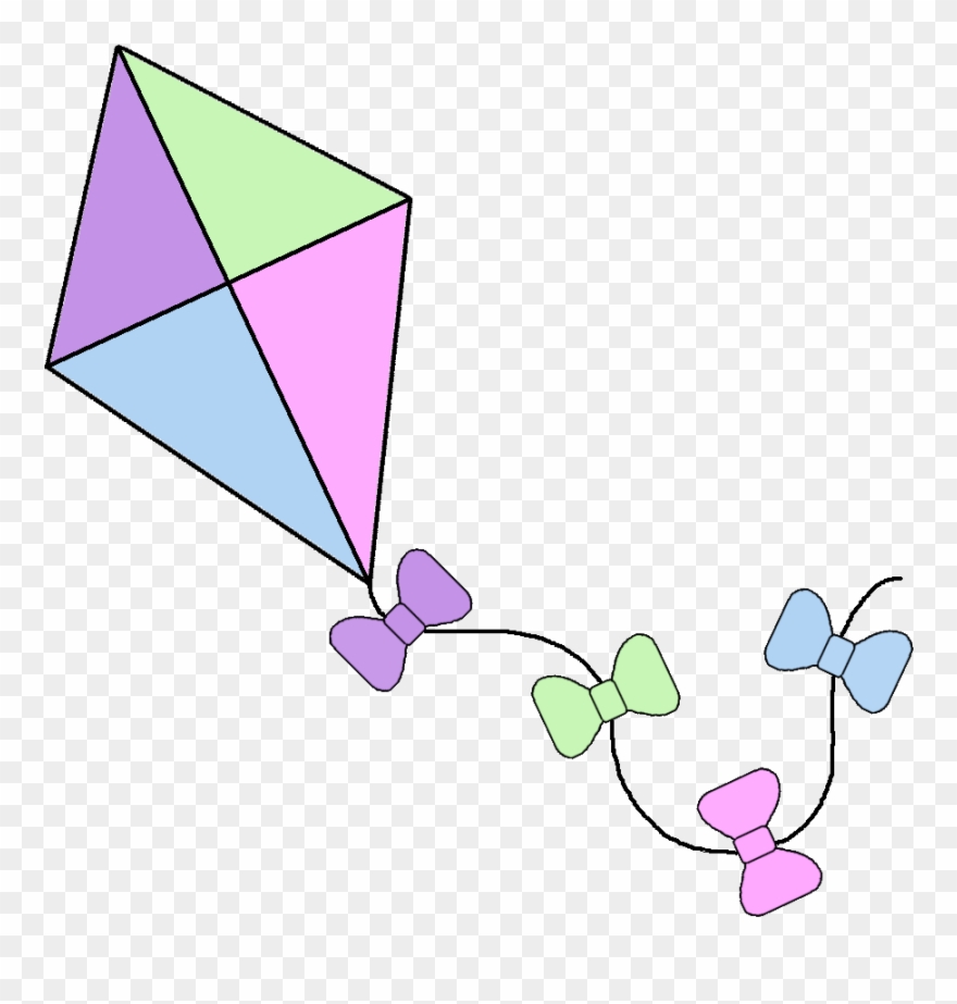 Kite Clip Art - Kite On Transparent Background - Png Download