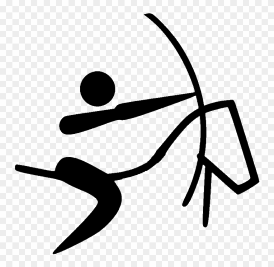 Horseback Archery Pictogram Clipart