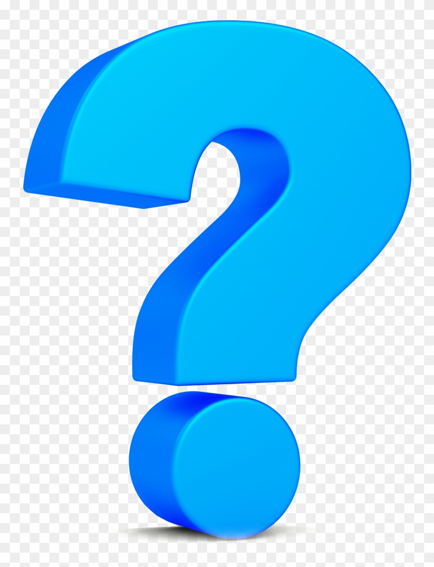 Big Blue Question Mark Clipart