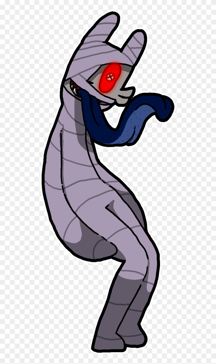 Licking Skin - Cartoon Clipart