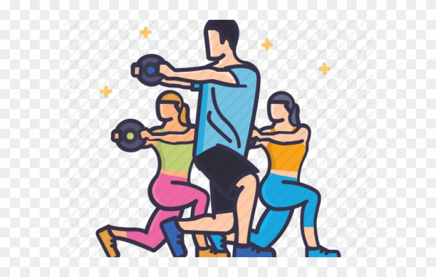 Download Exercise Bench Clipart Group Exercise Illustration Png