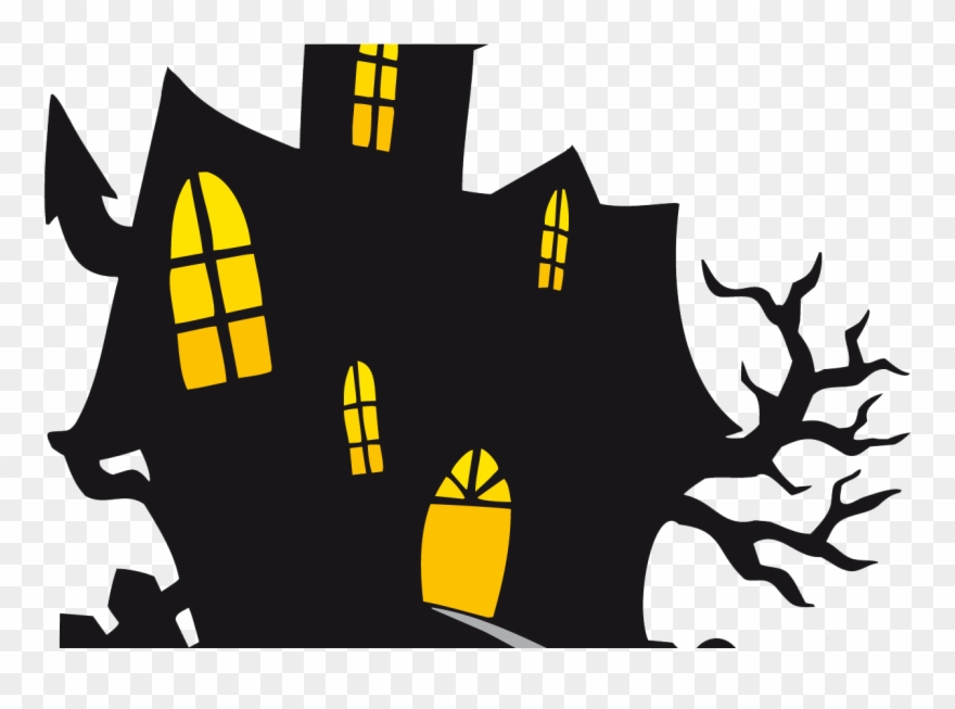 Hunted Places Happy Halloween Words Wwwtopsimagescom - Clipart Haunted House - Png Download