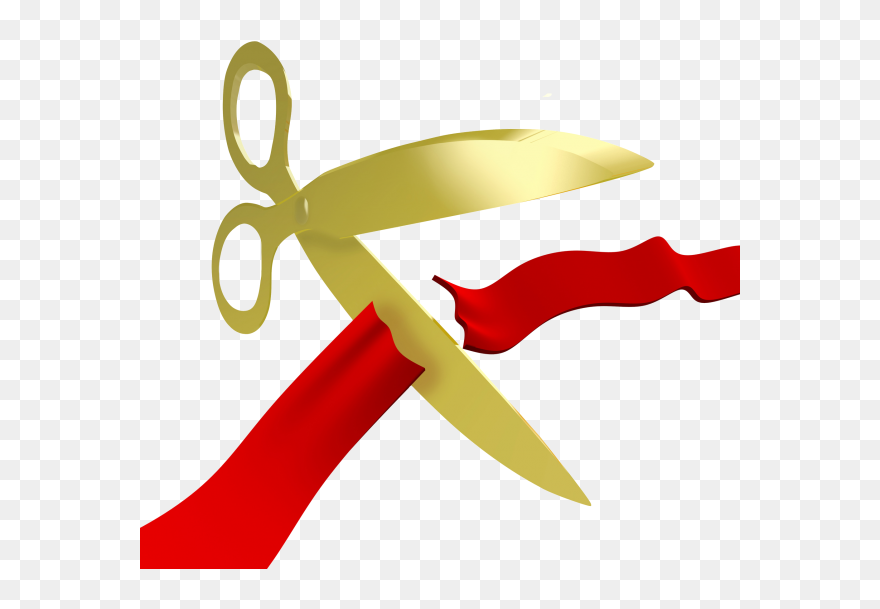 Cutting Grand Opening Friday - Ribbon Cutting Cartoon Clipart