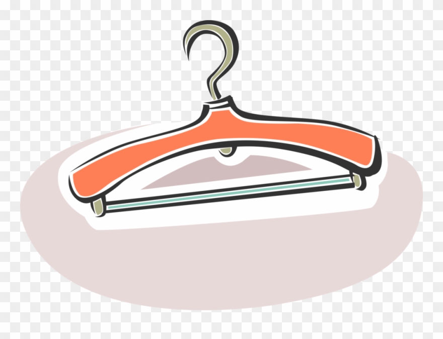 Vector Illustration Of Clothes Hanger Or Coat Hanger Clipart