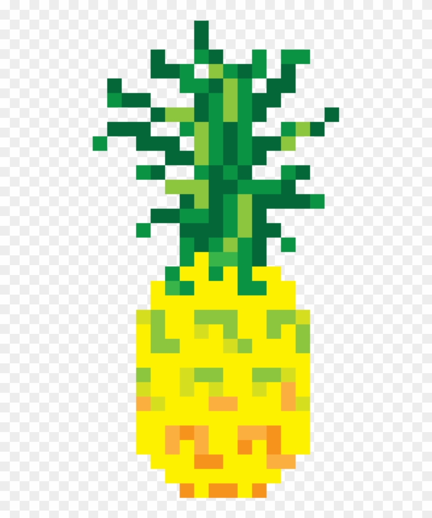 '8-bit Pineapple' - Pineapple 8 Bit Png Clipart